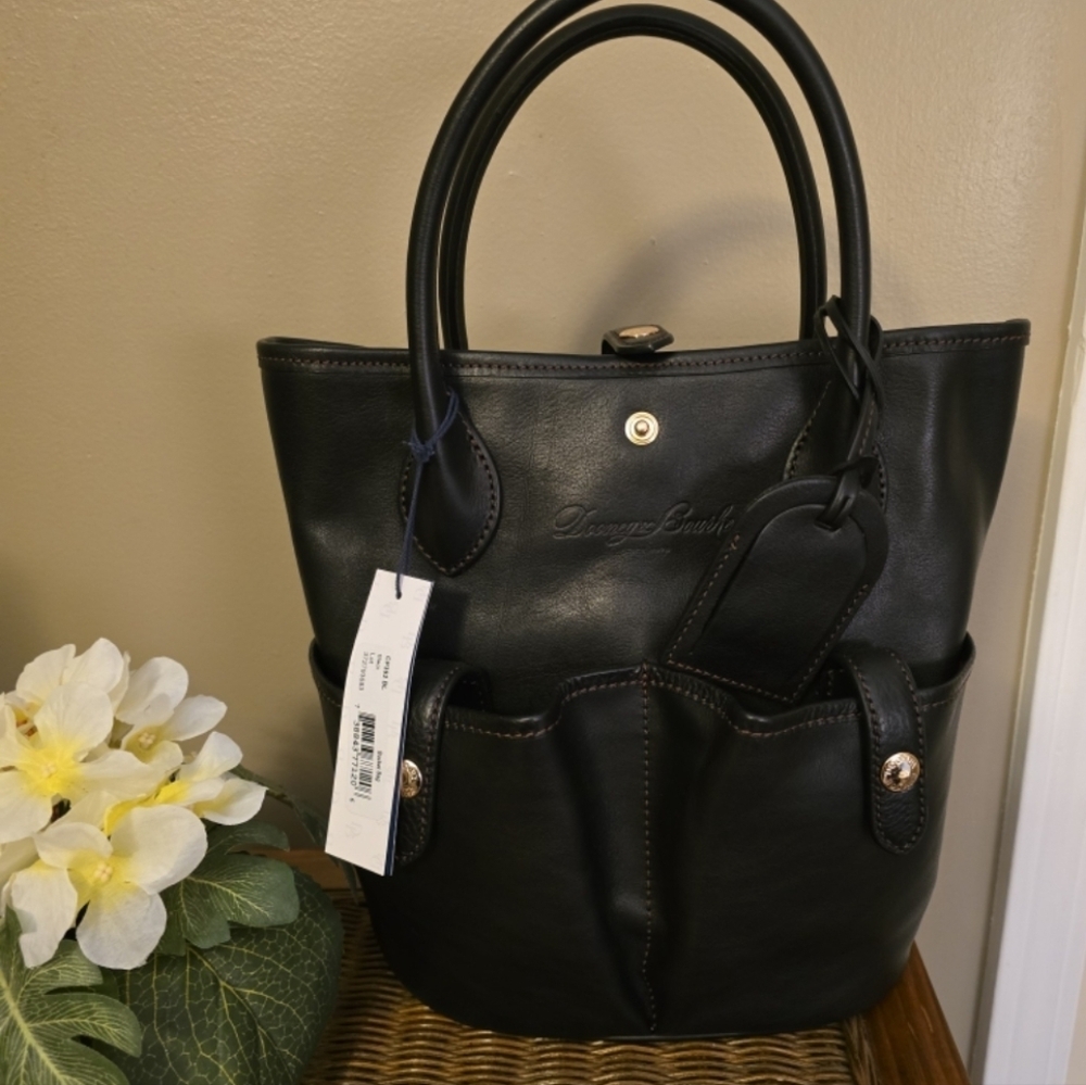 Dooney & Bourke Leather Handbag, Tote, Bucket Bag NWT